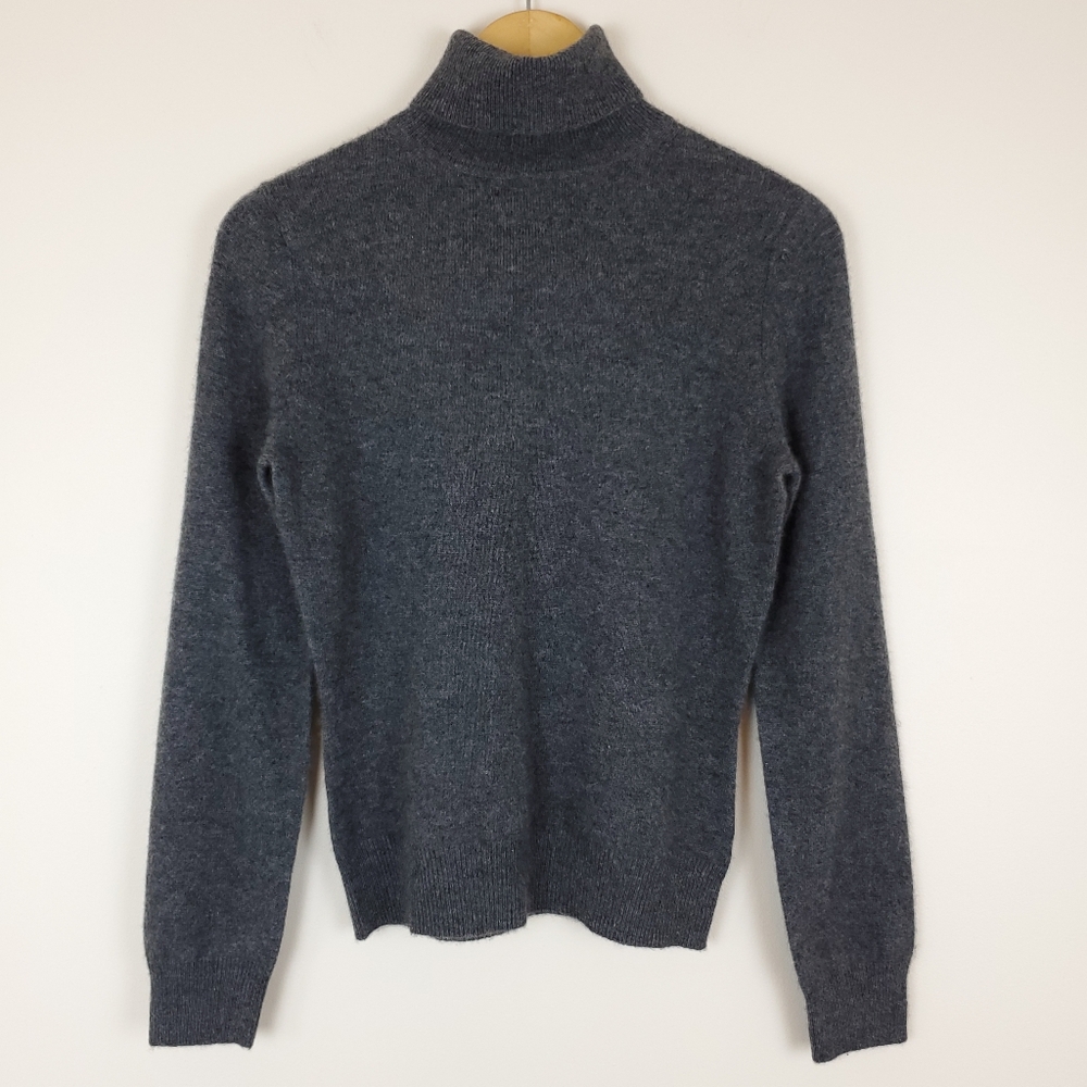 Apt. 9 Women's Cashmere Turtleneck Sweater - Grey - NWT - Picture 1 of 11
